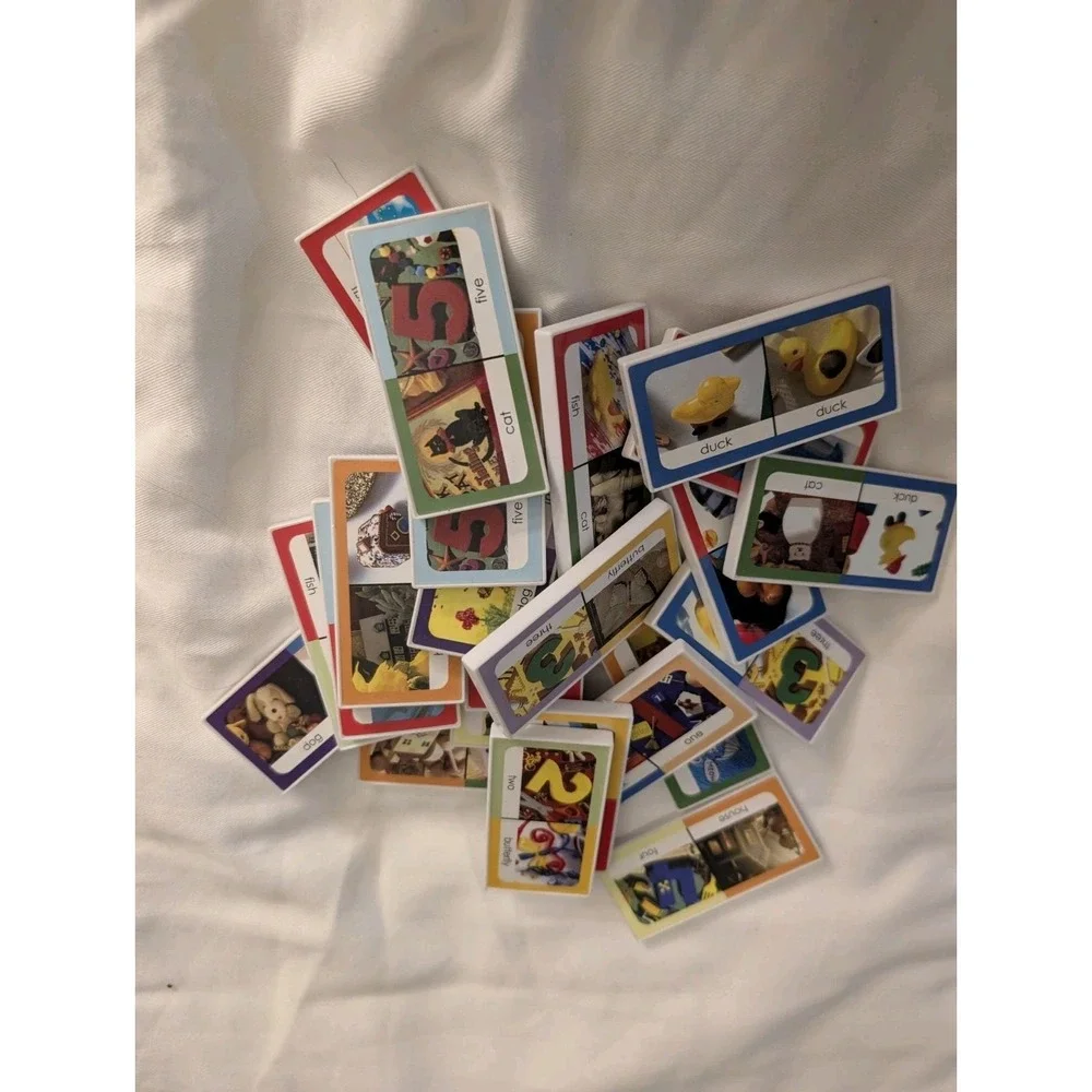 I Spy Link-Alikes Tile‎ Domino  Game Briarpatch Scholastic 2010 Complete w/ Bag